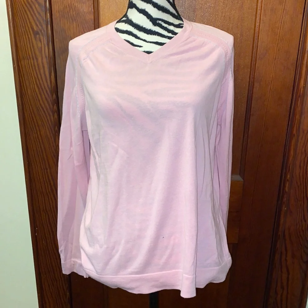 Ted Baker London pink V-neck sweater size 4- US 10